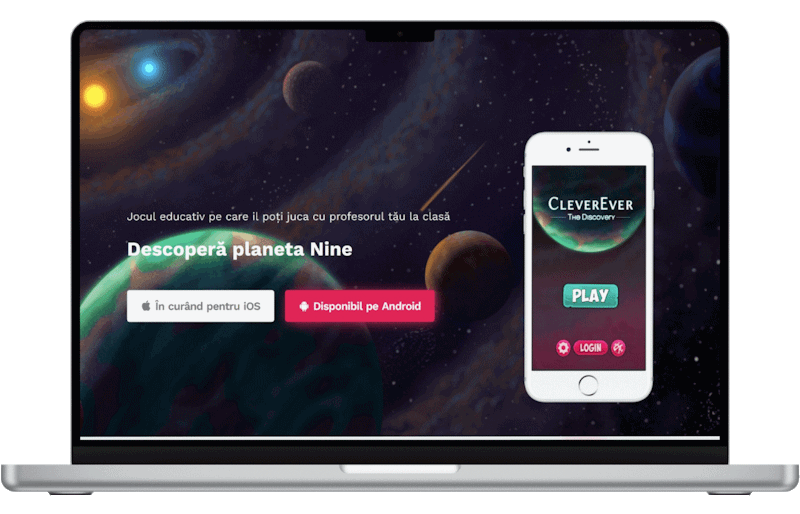 CleverEver learning platform on a laptop